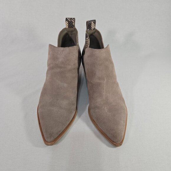 DOLCE VITA Sonni Boho Tan Suede/Snakeskin Ankle Booties Size 8.5 Exc. Condition! - Picture 3 of 16